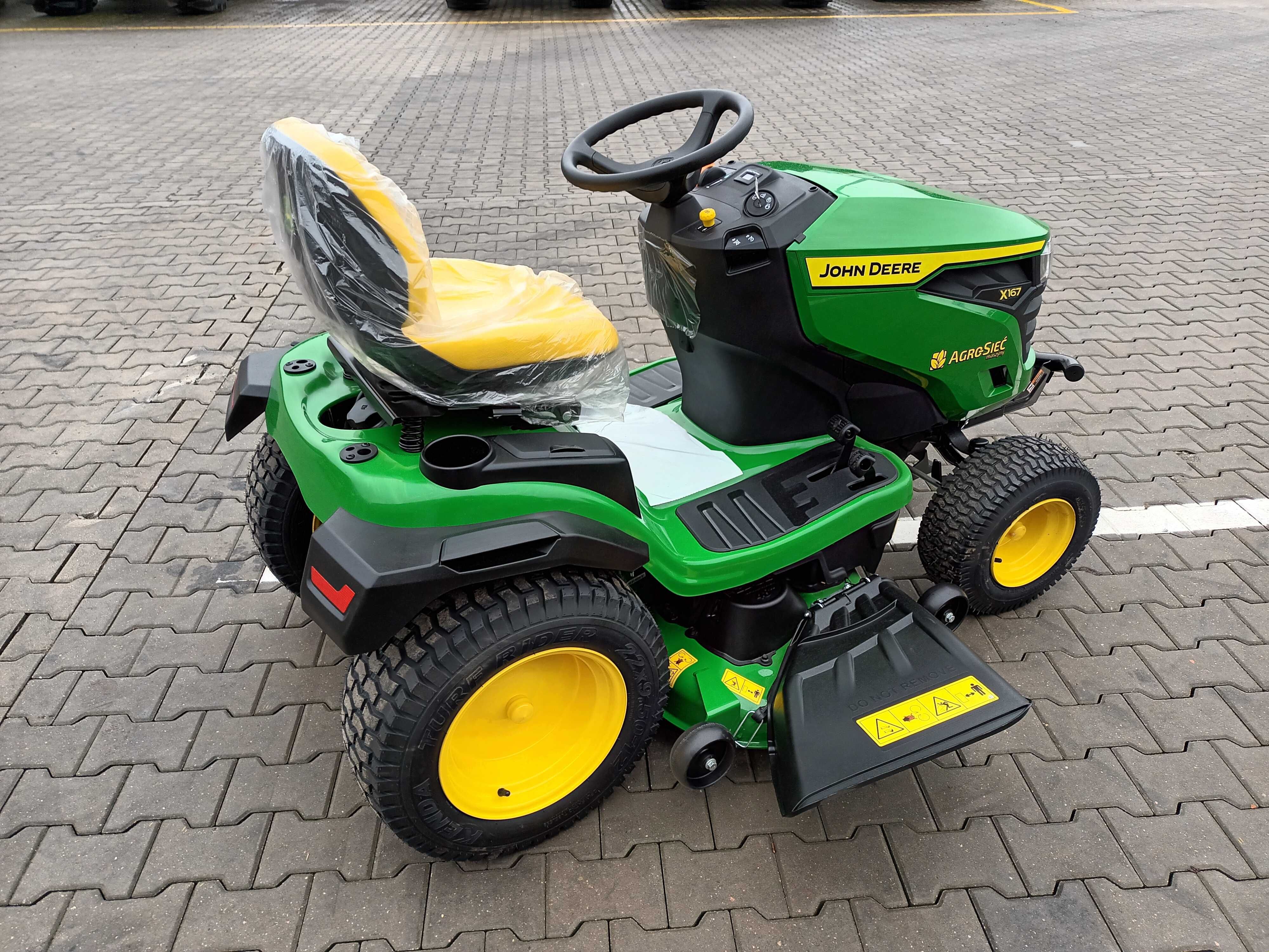 Kosiarka samojezdna John Deere x167 z wyrzutem bocznym - raty 10x0%