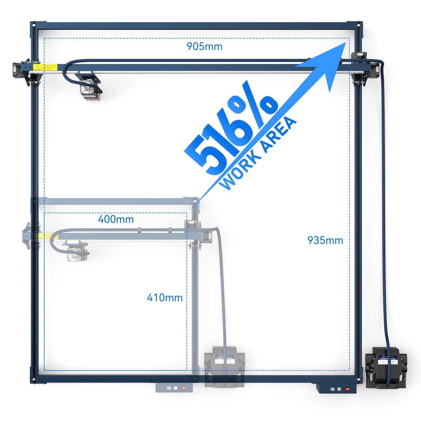 Sculpfun S30 kit de extensão XY