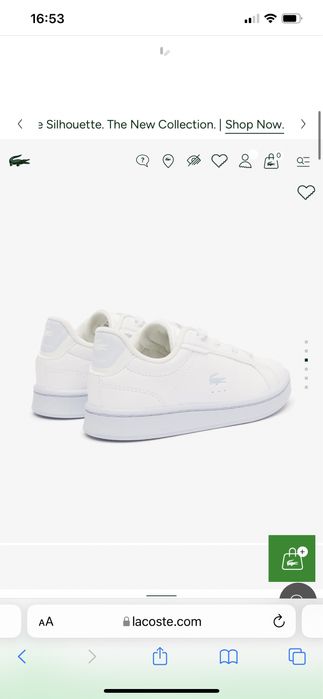 Кросівки для хлопчика «Lacoste» оригінал-15,3см