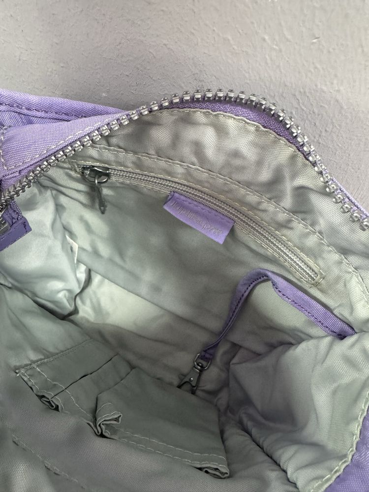 Liliowa torebka torba na ramię Kipling jak nowa