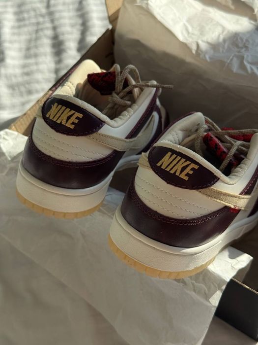 36-41 р кросівки Nike Dunk LX White Maroon bordo burgundy