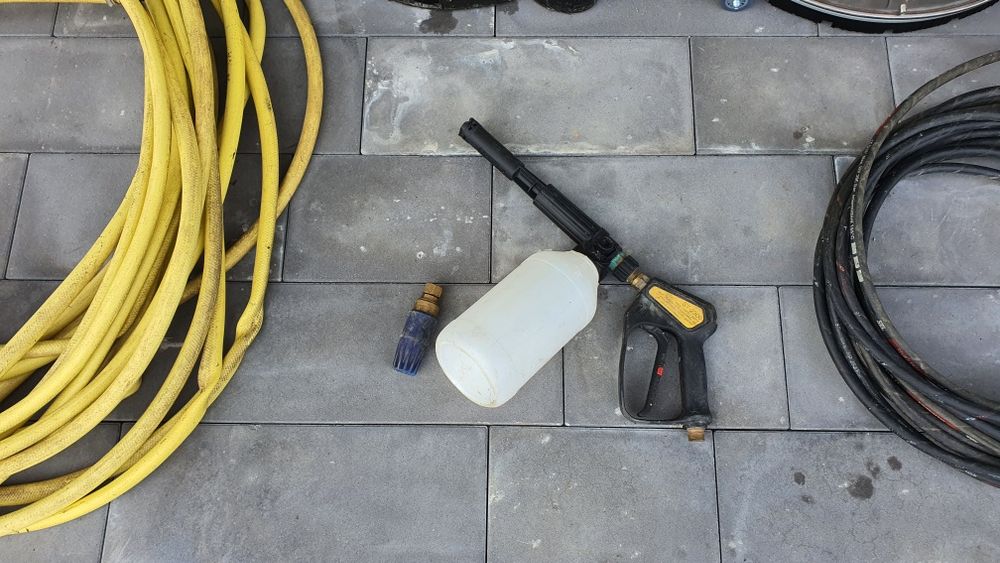 Myjka ciśnieniowa Karcher + talerz do mycia kostki wynajem wypożyczaln