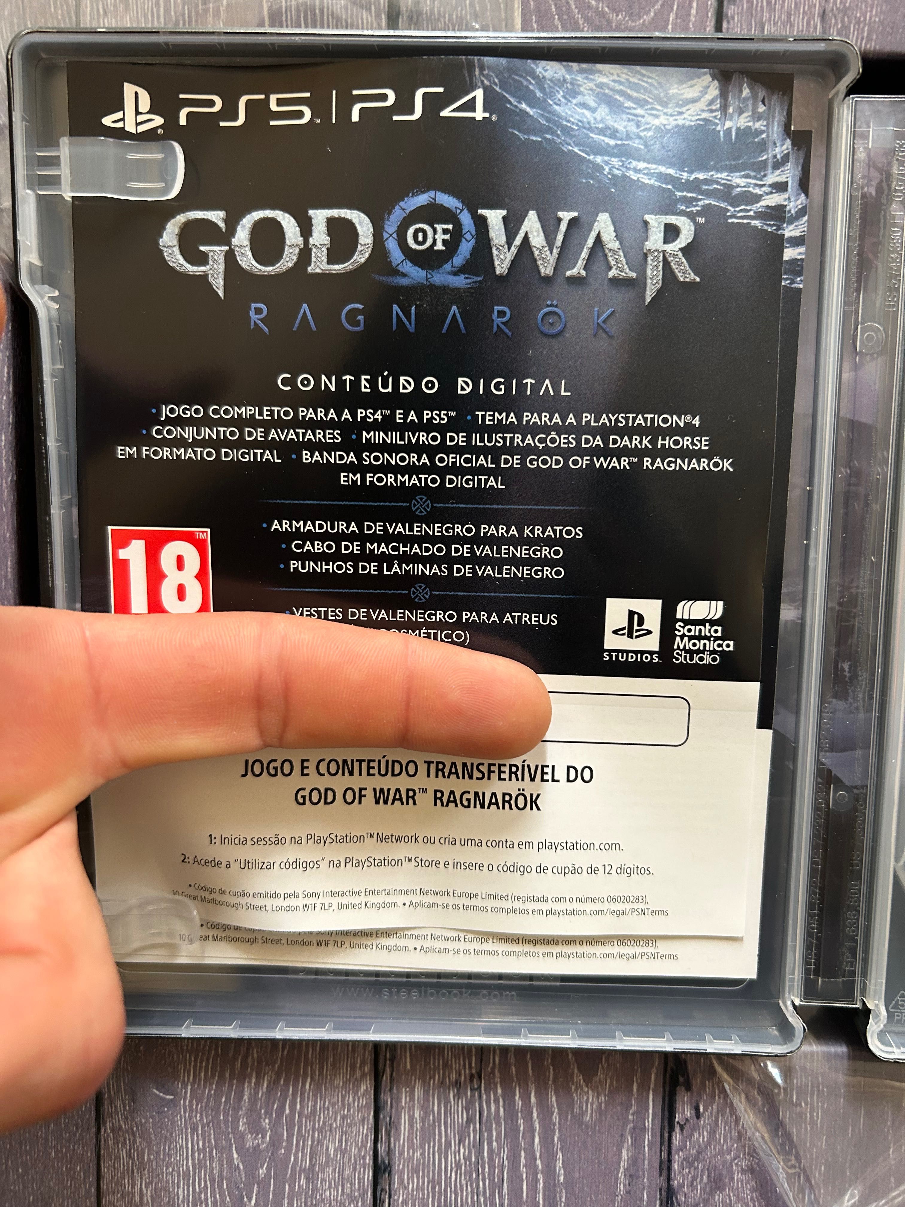 God of War Ragnarok PS4/5 edição colecionador