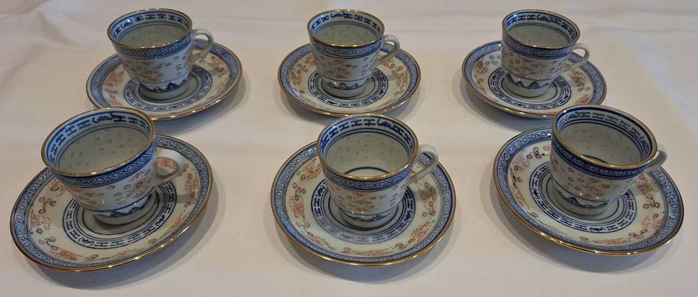 Zestaw 6 sztuk porcelany chińskiej