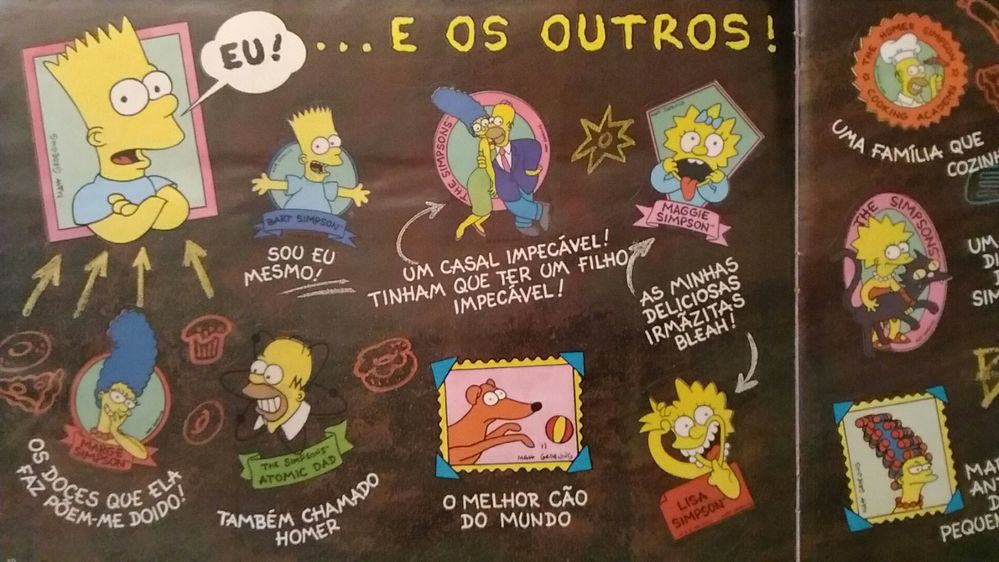 Caderneta Panini Simpsons - 1991