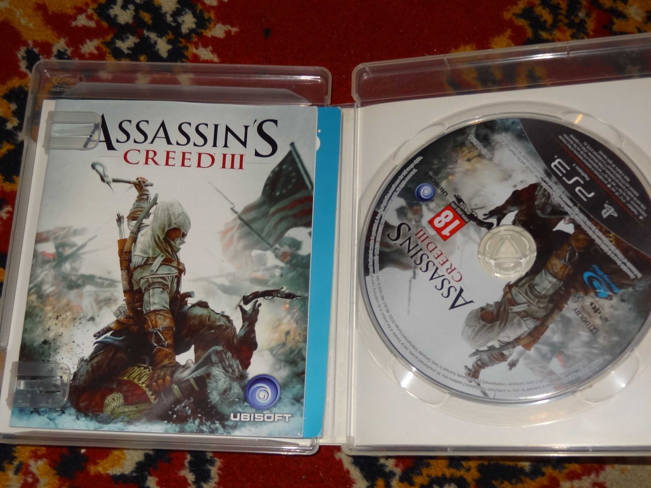+ Assassin's Crees 3 III PL + gra na PS3 polska wersja stan bdb