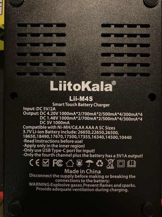 Зарядний пристрій Liitokala lii-M4S