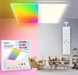 Lampa sufitowa, plafon LED RGBW, 24W, 42 x 42 cm, 4000K neutralna biel