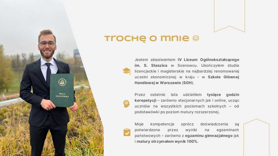 Korepetycje Matematyka: Matura, Egzamin Ósmoklasisty i nie tylko!