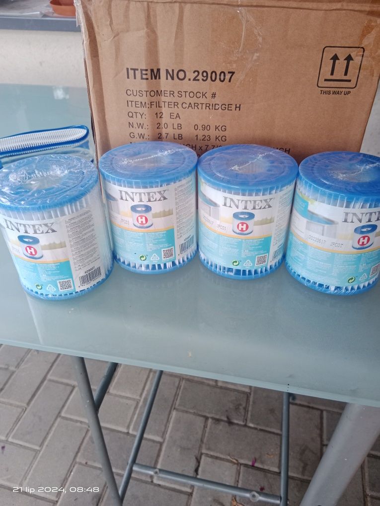 Basen rozporowy 2,4 m + 2 pompy, pokrywa, filtry