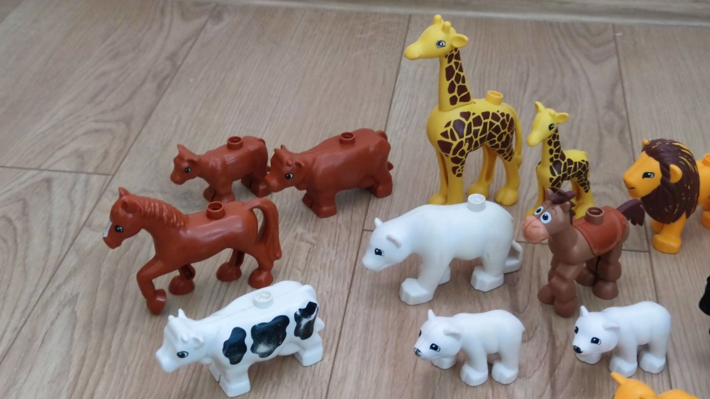 LEGO Duplo figurki ludziki zwierzeta zestaw