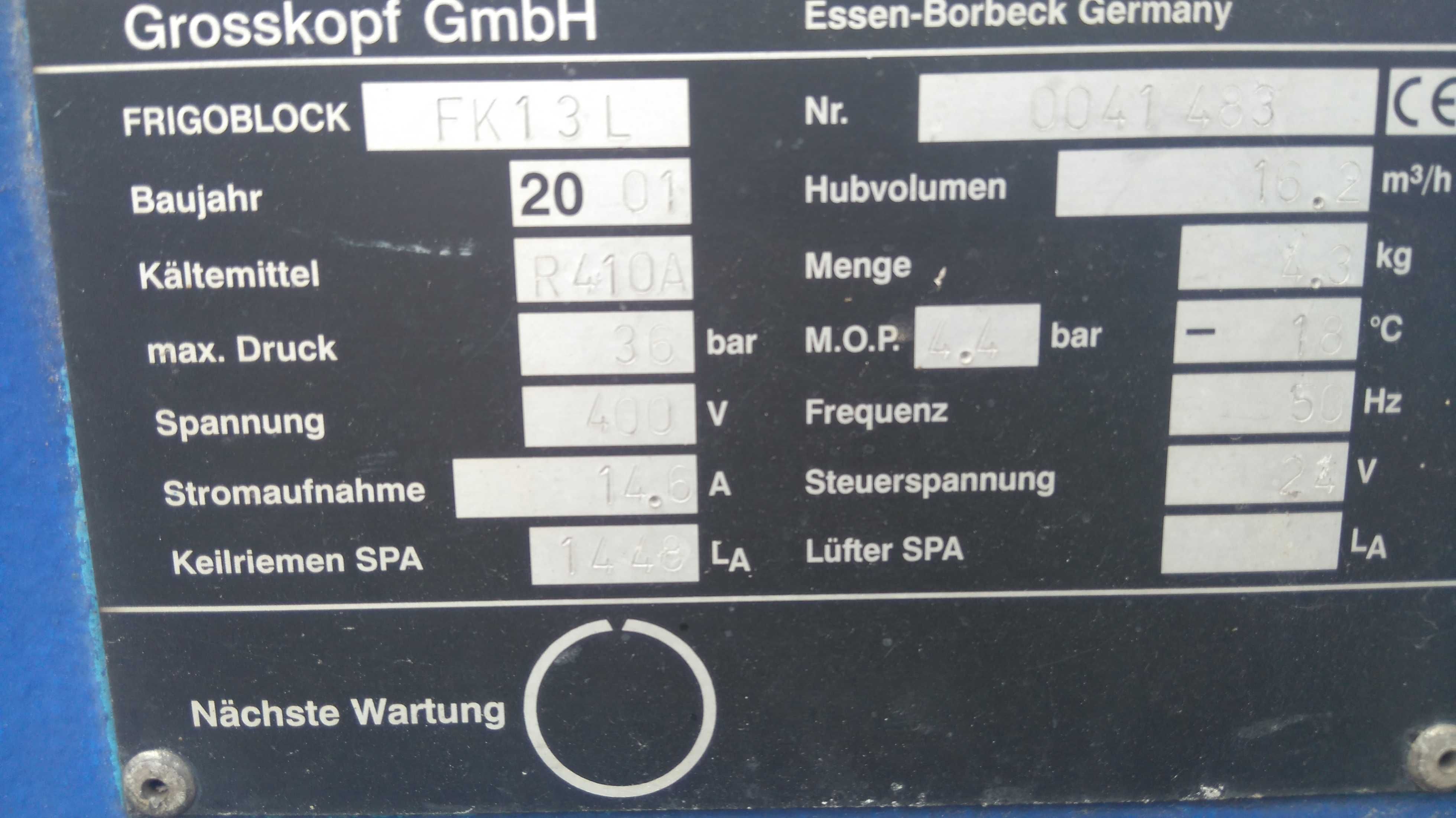 Frigoblock FK13 z prądnicą