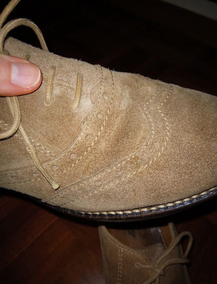 Sapatos de pele couro genuíno 36, com atacador, Vintage