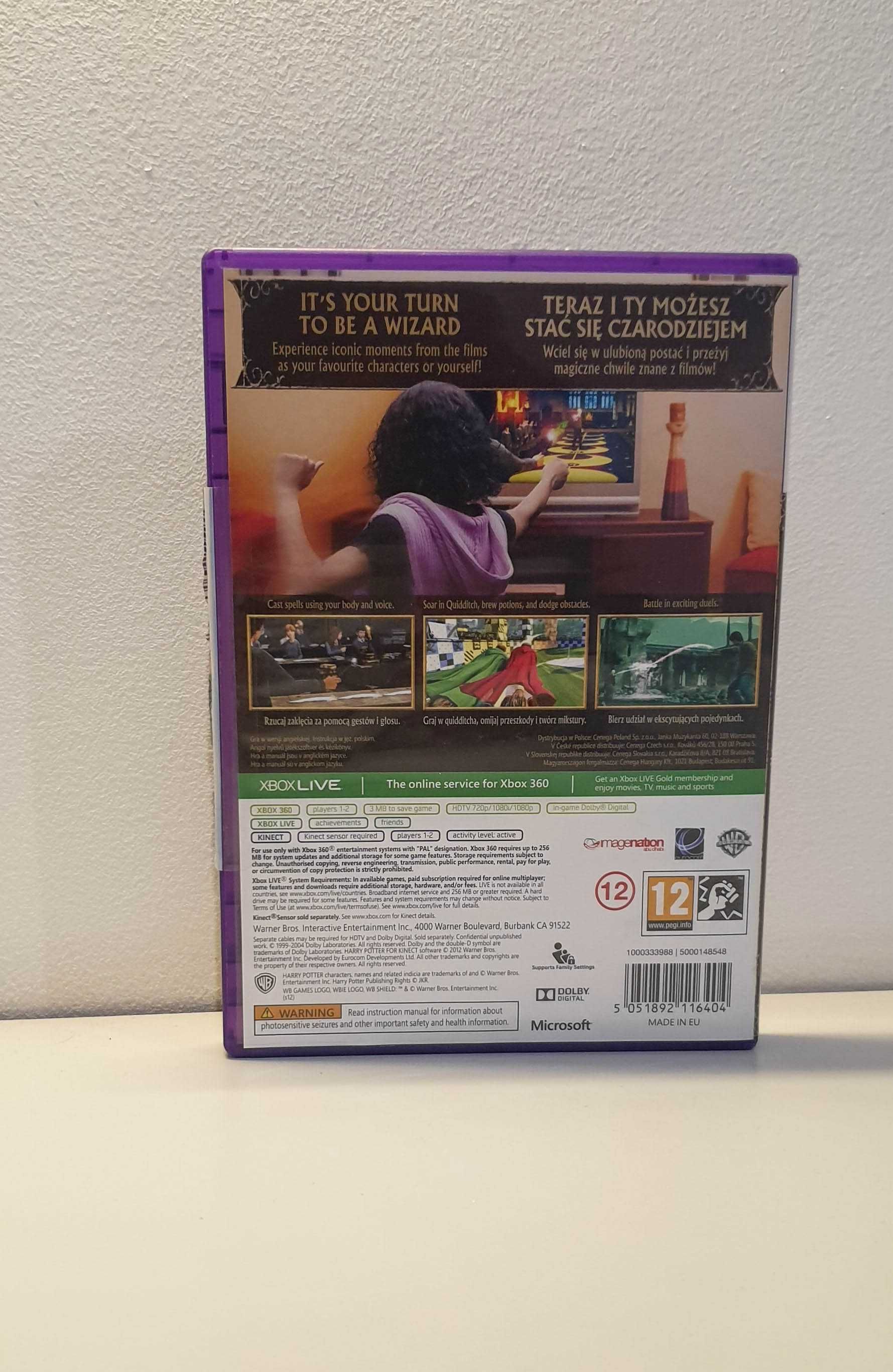 Gra Harry Potter KINECT Xbox 360 Okładka PL Gra po Ang