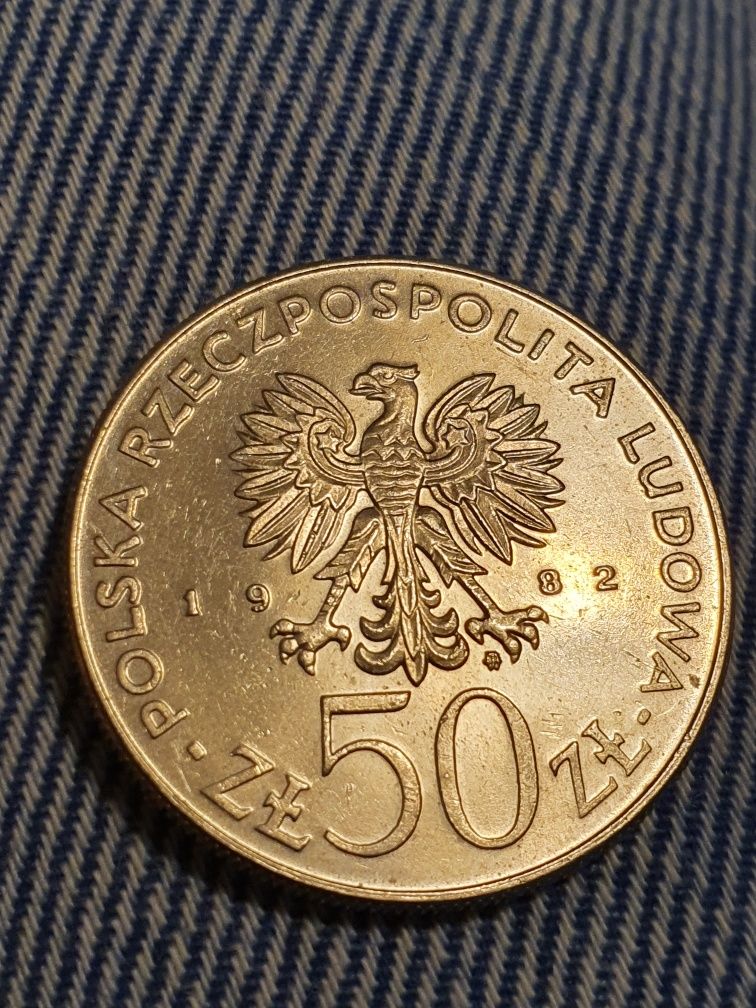 Moneta 50zl Bolesław III Krzywousty z 1982r