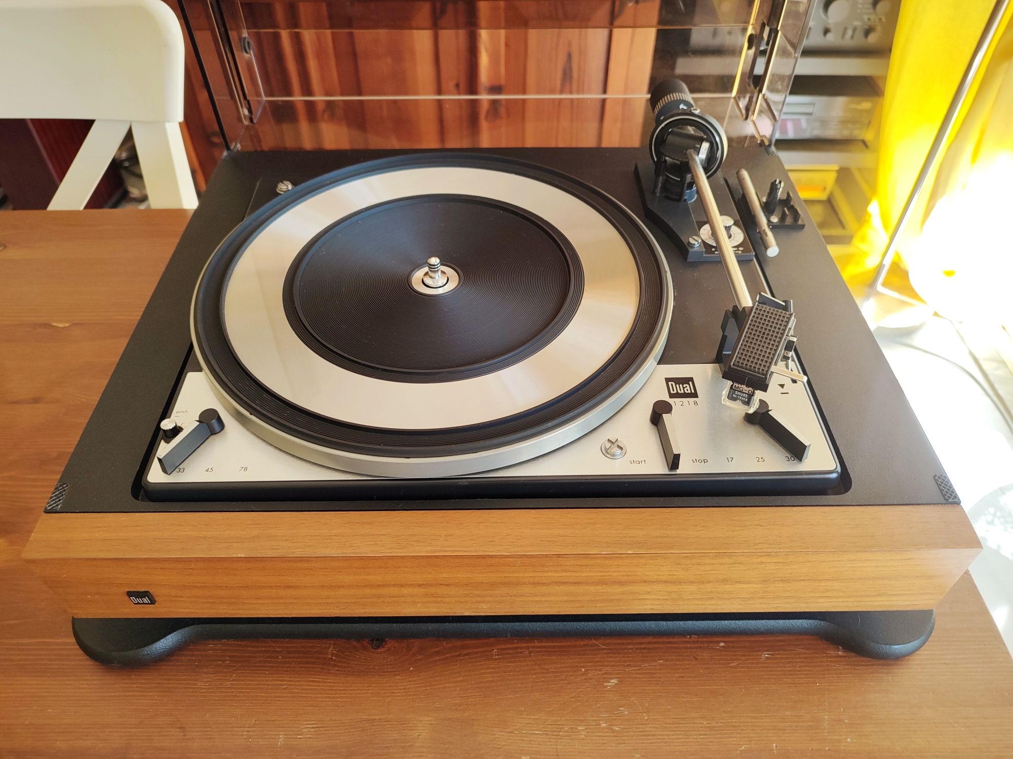 Dual 1218 + Shure M-91 Gira Discos Hi-Fi Vintage Impecável!