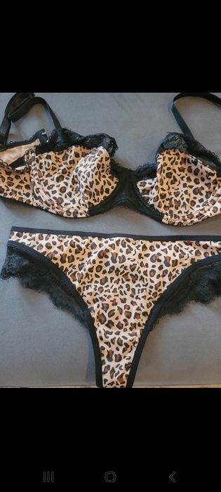 Komplet bielizny w panterka m