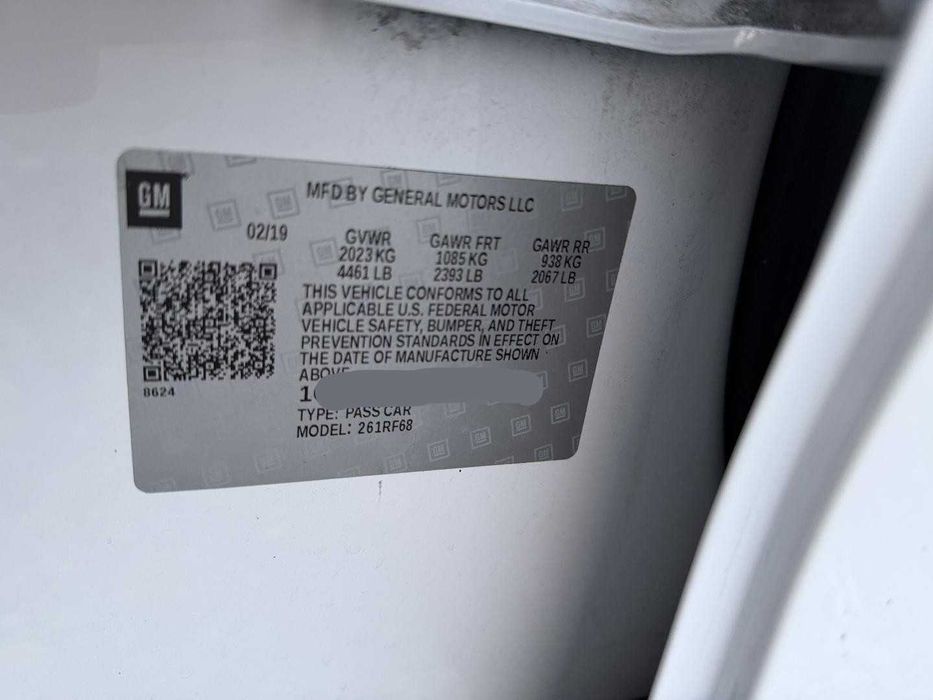 Chevrolet Volt 2019 1.5 PHEV AT (101 к.с)  LT Шевроле Волт плагин гібр