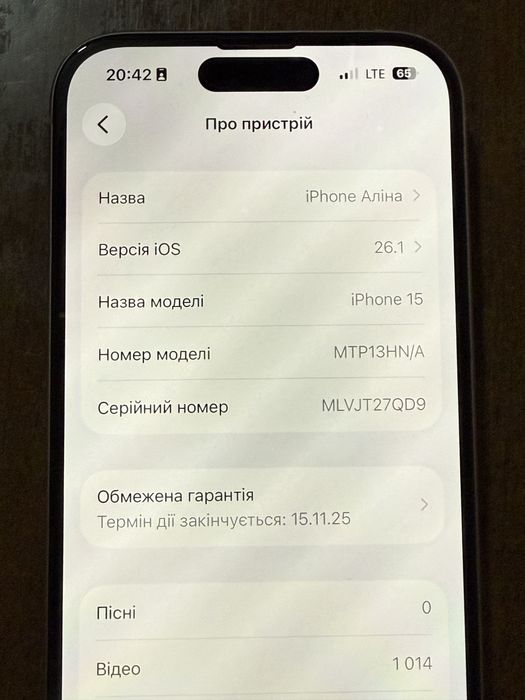 Айфон 15 (128 память). У хорошому стані