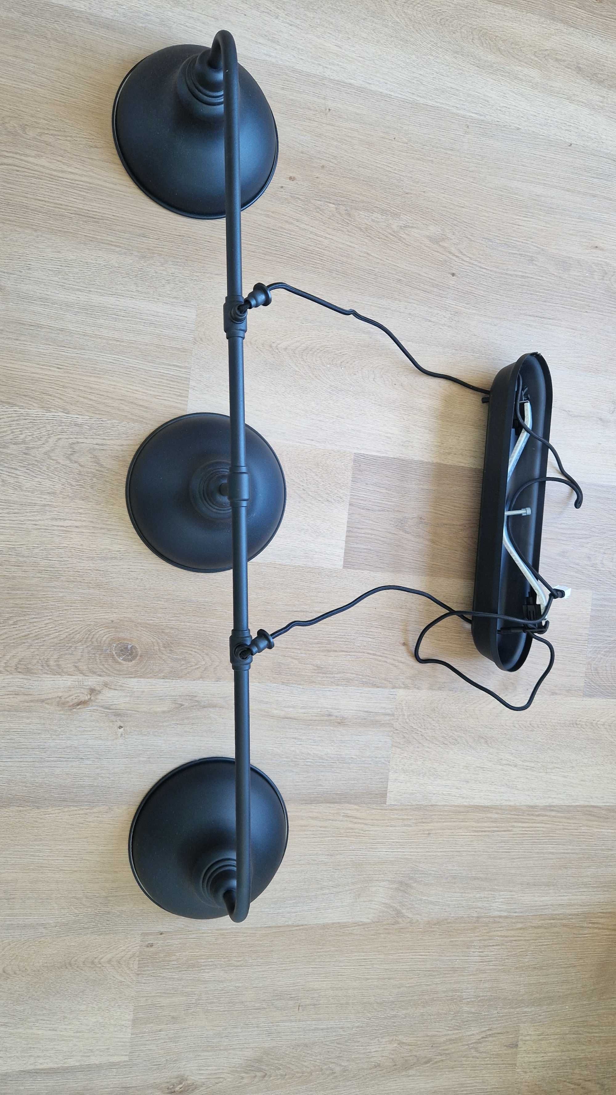 Candeeiro triplo suspenso preto IKEA