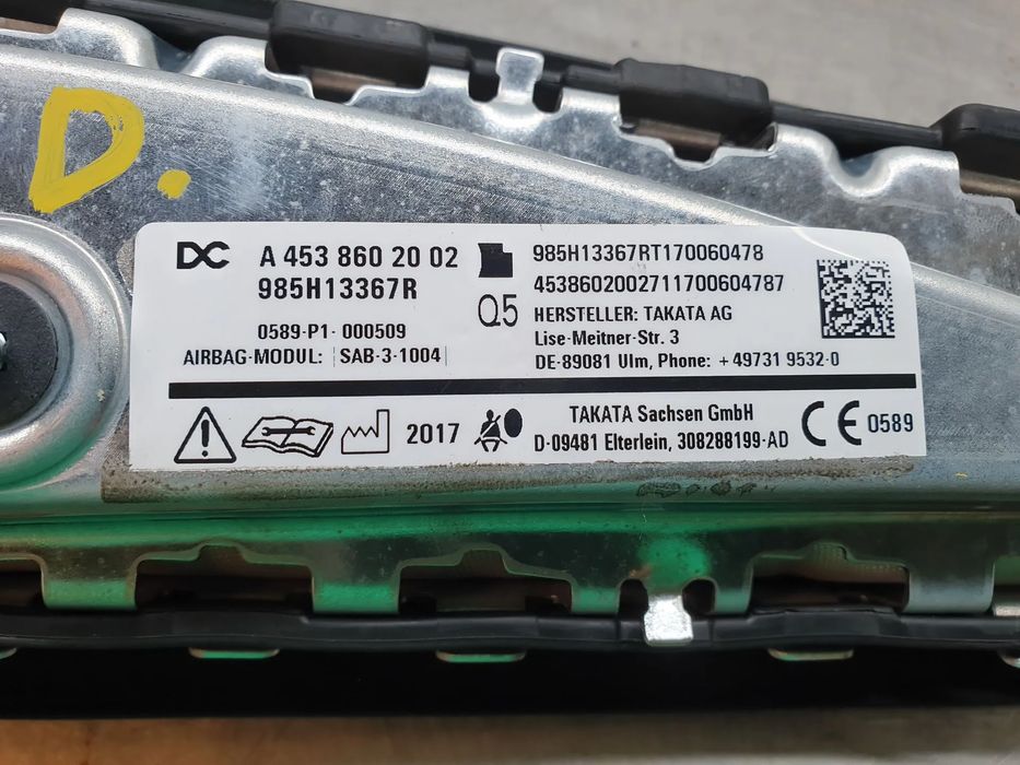 Airbag banco direito RENAULT Twingo III (BCM_)