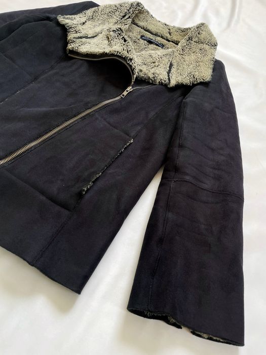 Тепла дублянка-косуха, жіноча дублянка на осінь-зиму,трендова дублянка