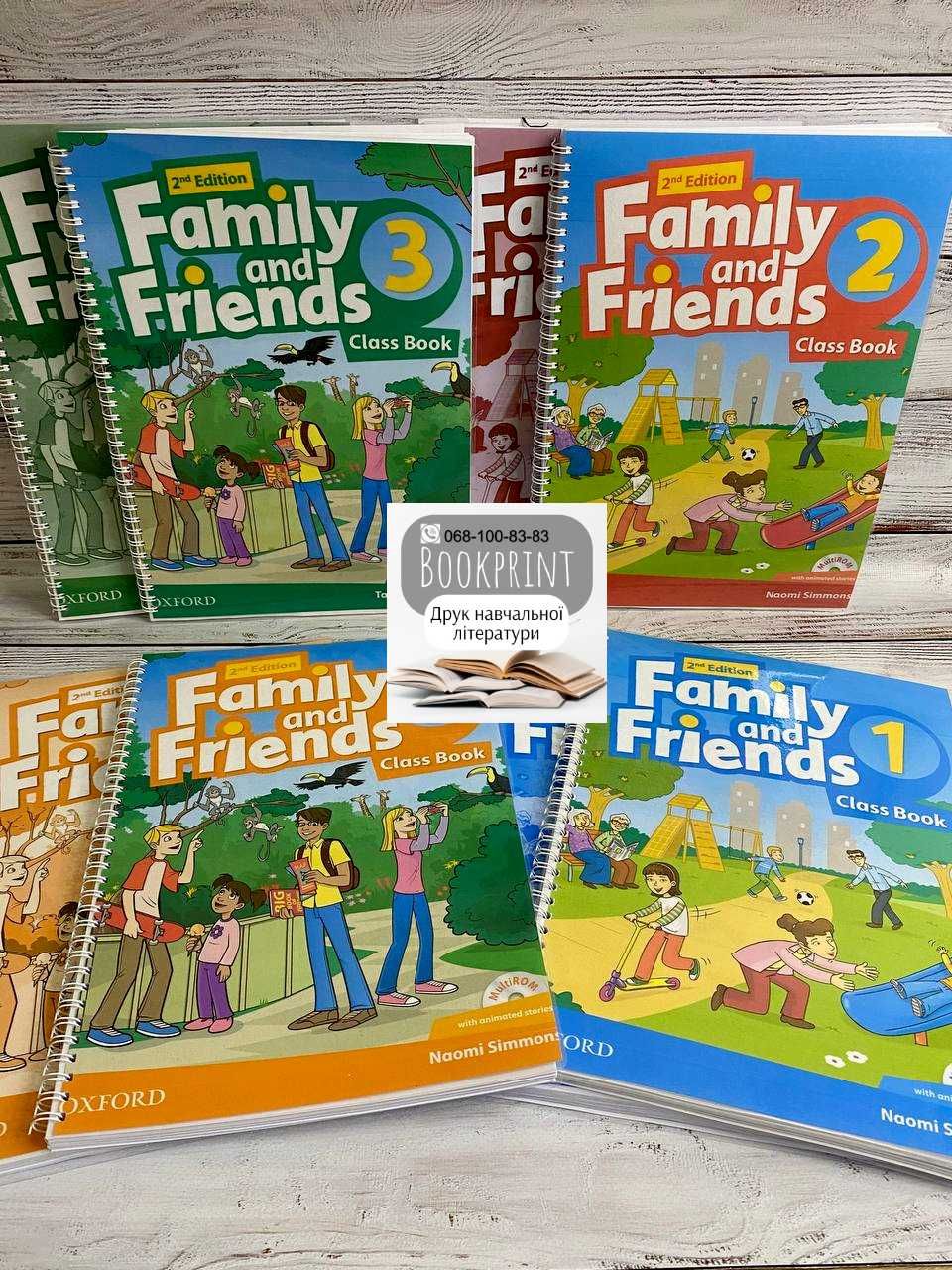 Family and friends 2nd ed 1,2,3,4,5,6 книга+зошит