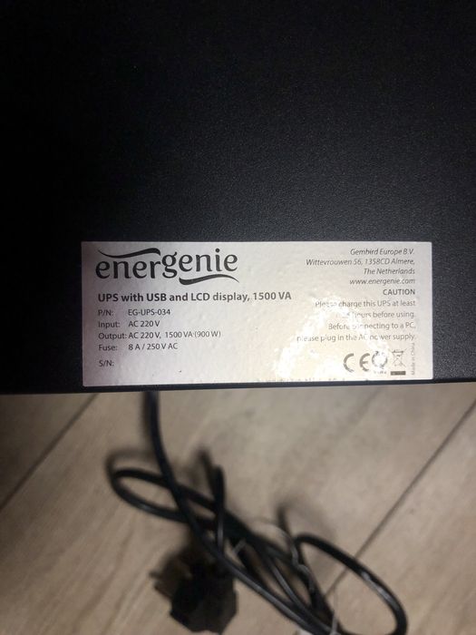 Ups Источник бесперебойного питания EnerGenie EG-UPS-034 1500VA LCD
