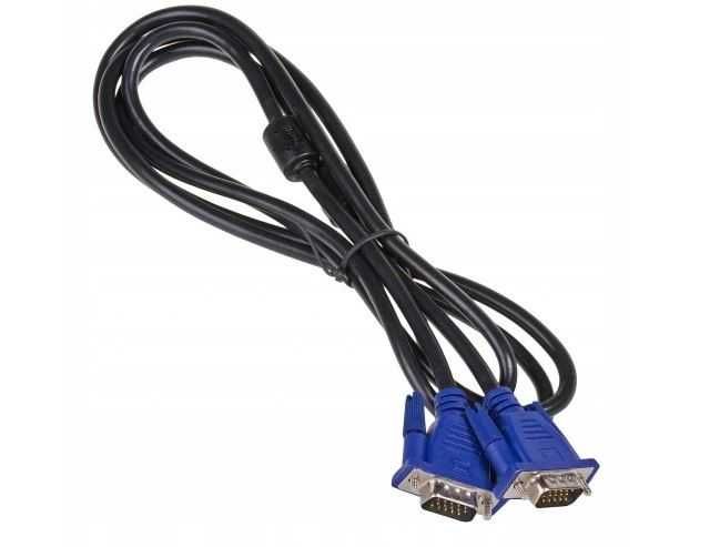 Kabel D-Sub VGA-VGA do monitora PC 1.5-1.8m czarny