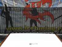 Rede / grelha universal em favo de mel com 120 X 40cm em plástico ABS para para-choques, spoilers, entrada de ar etc