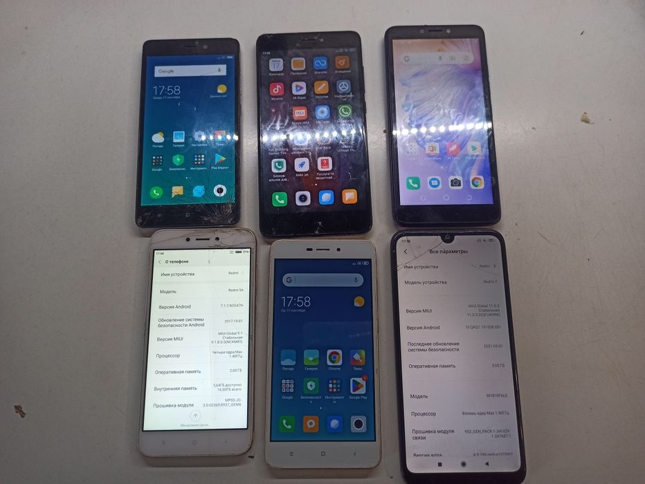 Продам лот телефонов xiaomi