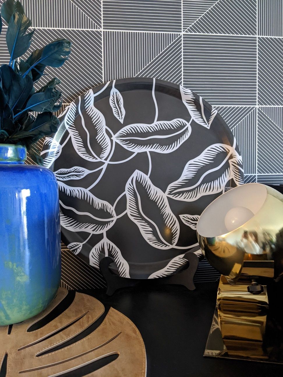 Decoração em azul "Querido Mudei a Casa" - jarrão, jarra, prato, etc