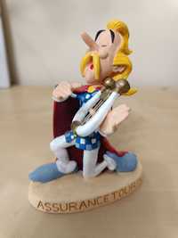 ASSURANCETOURIX,"o bardo", figura coleção ASTERIX, o Gaulês, em resina