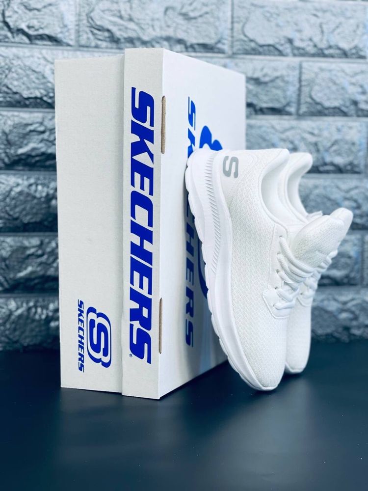 Skechers Кроссовки женские Летние белые кросовки Скечерч Новинка!