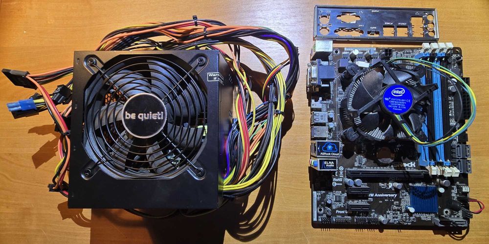 ASRock Z97M Anniversary + i5-4460 + cooler + zasilacz be quiet! 350W