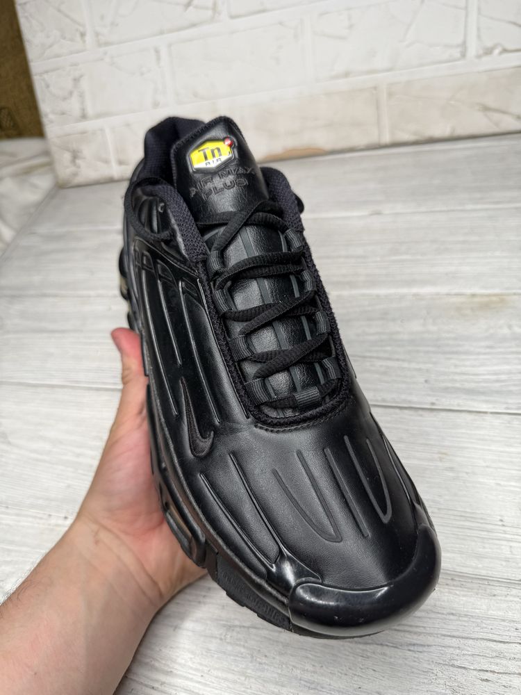 Черные кроссовки nike air max plus 3 tn 44-44.5 размер