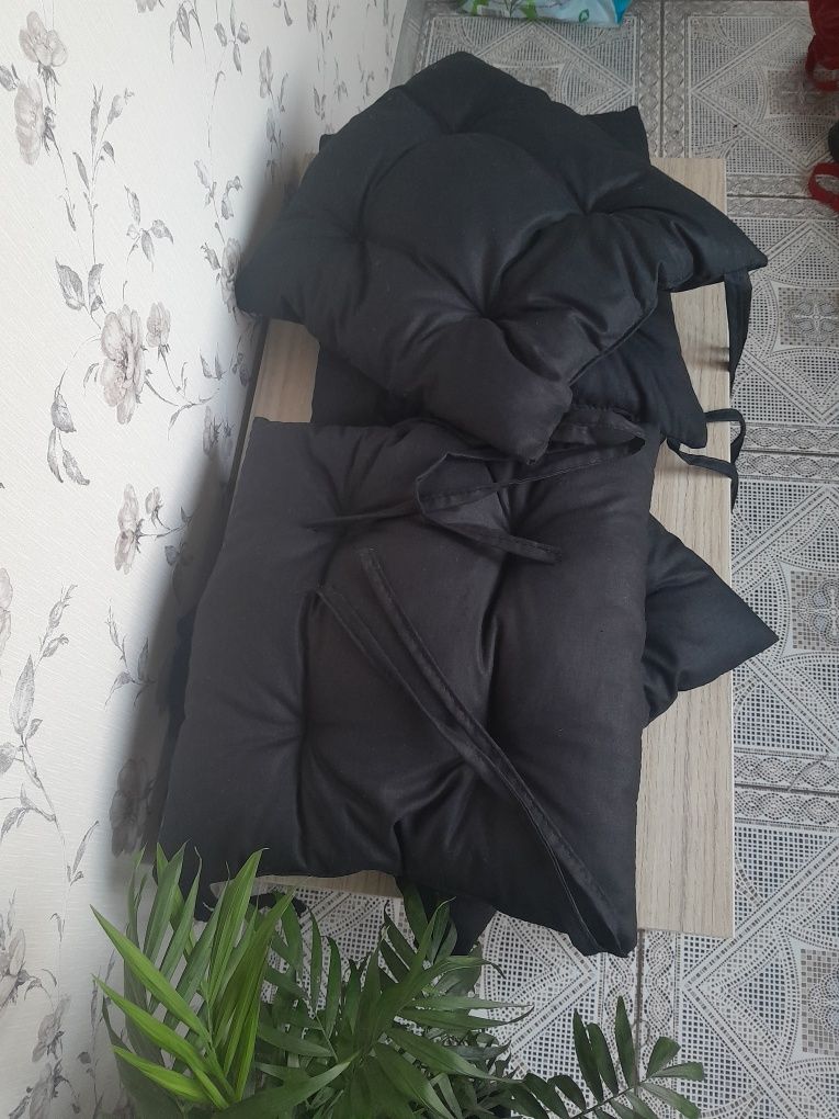 3 szt poduszek bawełnianych na krzesła 40x40
