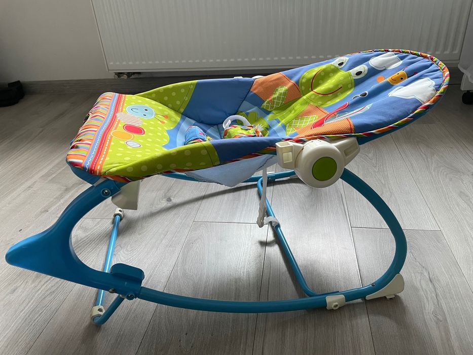 Leżaczek Bujak niemowlęcy Fisher Price z wibracją