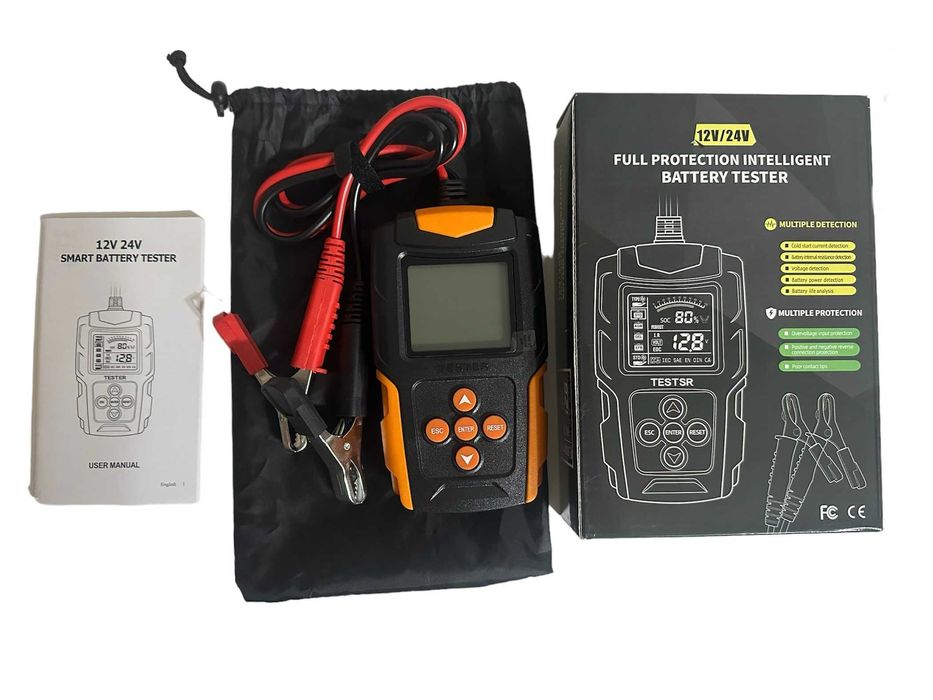 Тестер аккумуляторных батарей FOXSUR FBT200 12V/24V 3-200Ah тестер АКБ