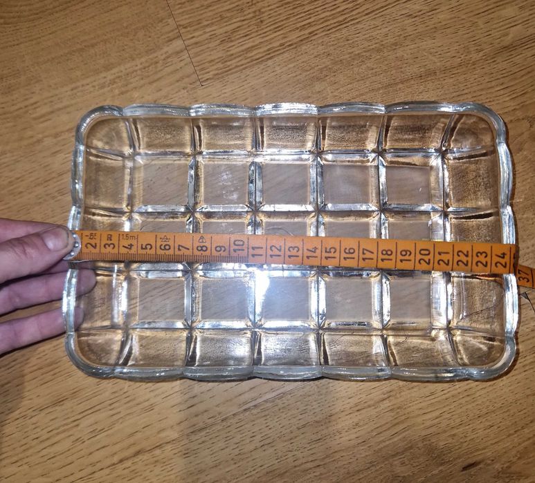 Taca tacka podstawka prl kryształ