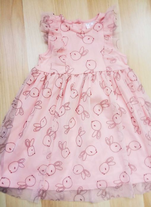 Sukienka tiulowa z króliczkami Pepco rozmiar 92/98 cm