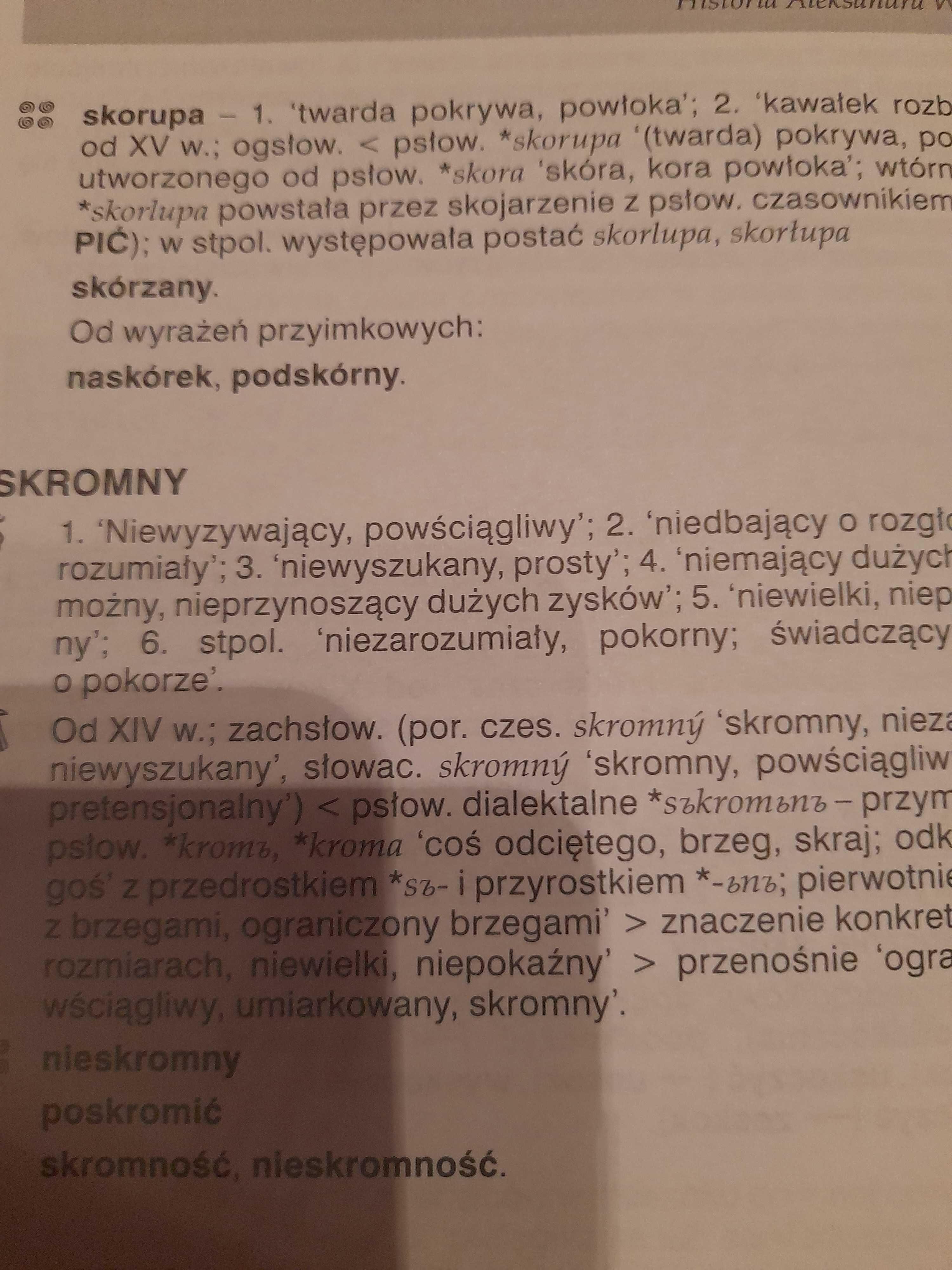 Słownik etymologiczny języka polskiego