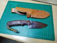 Nóż custom bushcraft ręcznie robiony