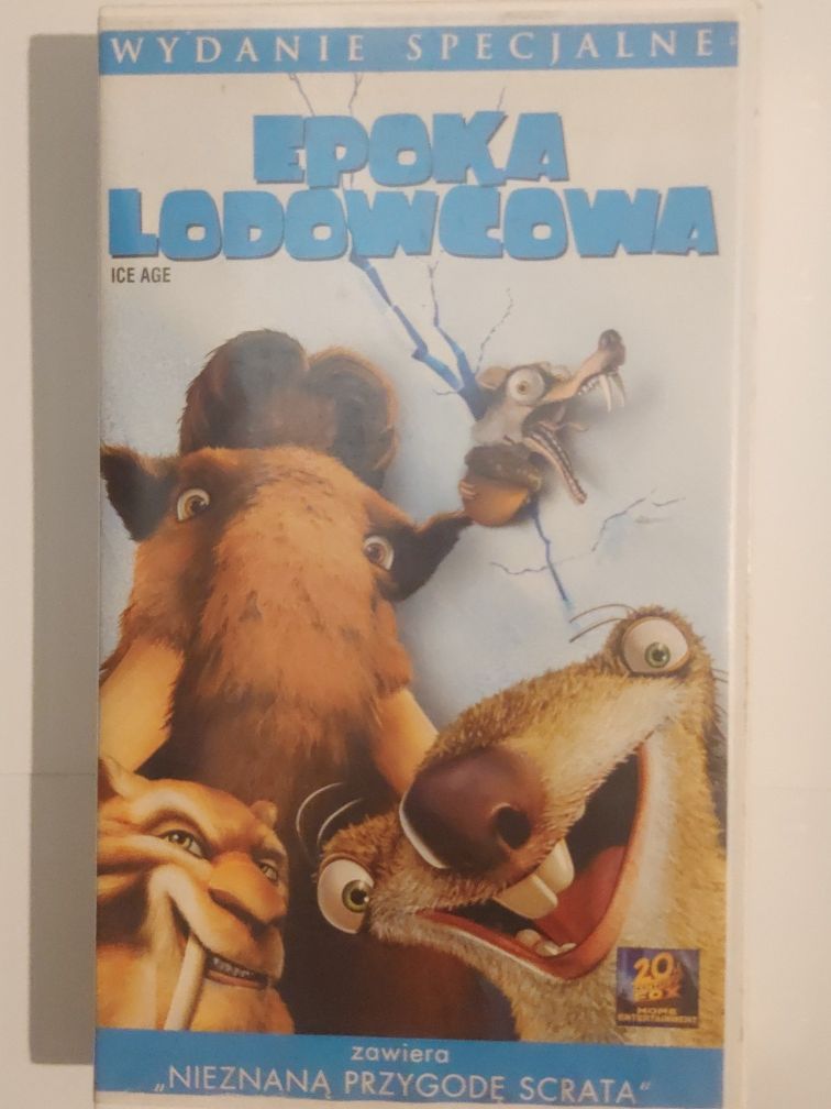 Epoka lodowcowa film na kasecie VHS wideo