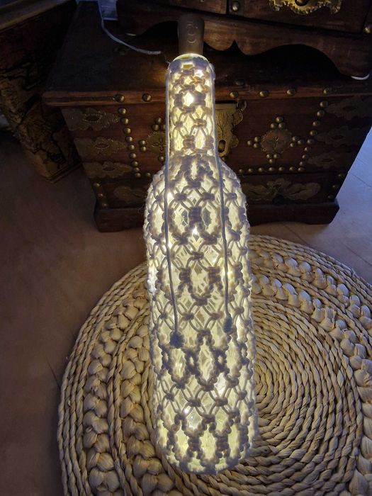 Lampion makrama pleciony boho