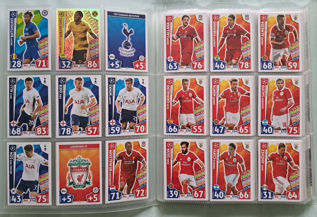 Album z kartami piłkarskimi Champions league world cup panini topps