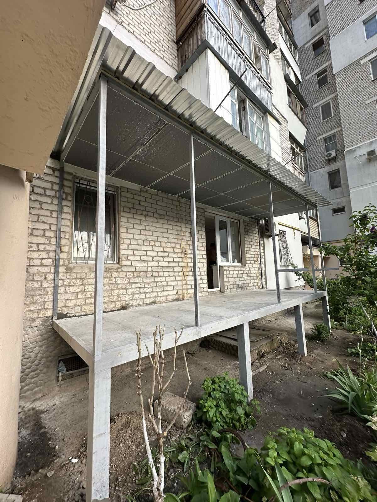 Балконы под ключ. Сварка. Ремонт крыш. Металлоконструкции