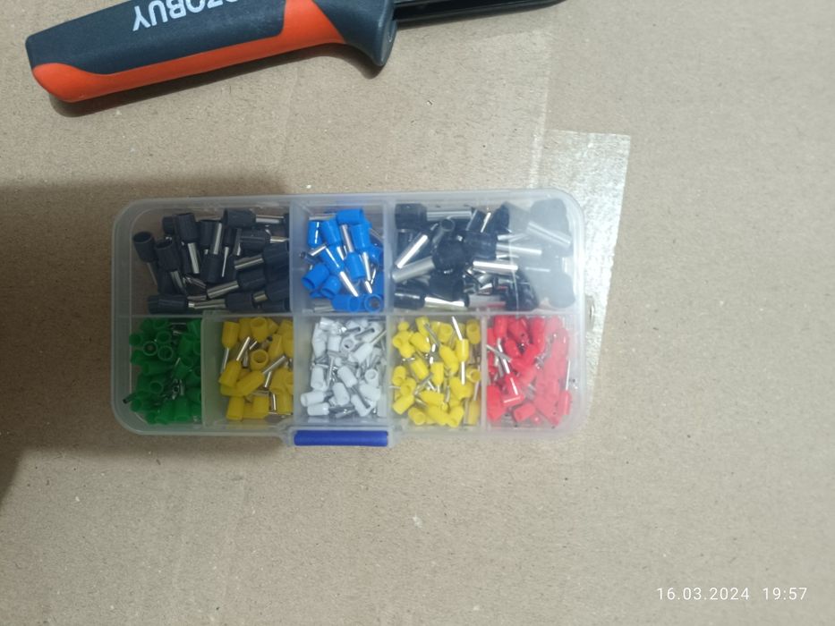 Кримпер обжимні кліщі 0.25-6 мм Wozobuy з набором наконечників 400шт.