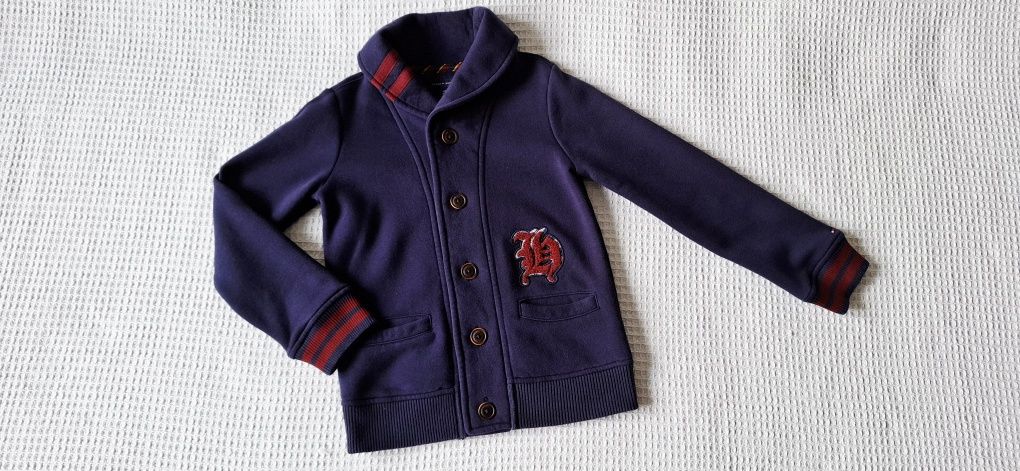 Tommy Hilfiger, bluza rozpinana, marynarka dresowa, roz. 116/122cm