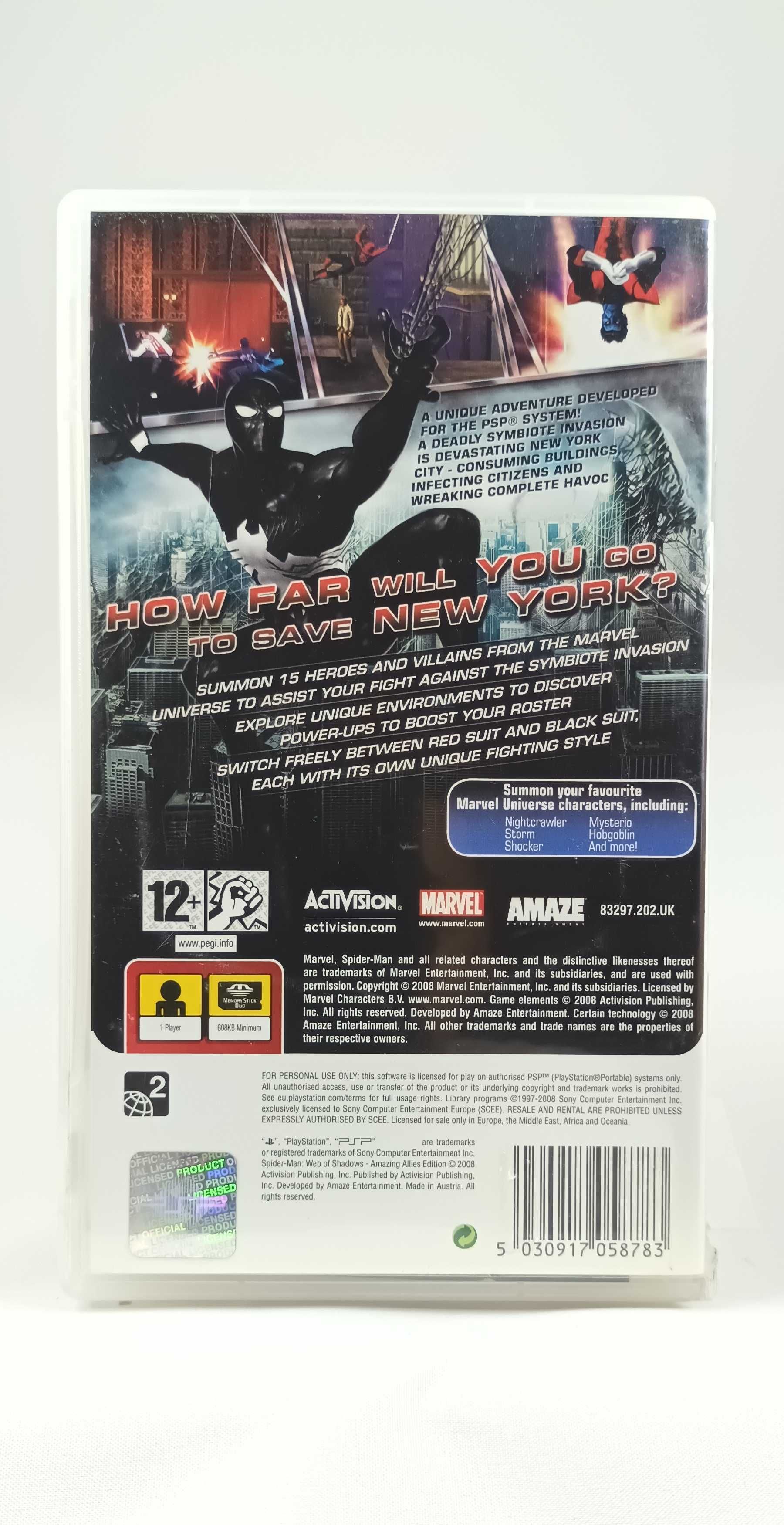 Spider-Man: Web of Shadows - Amazing Allies Edition PSP